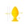 Anal sleeve Todo by toyfa riffle, silicone, 7.5 cm, yellow color
