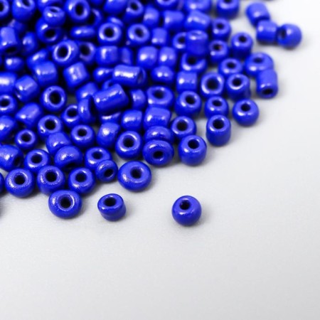 12/0 round beads in the bottle "bright blue" 20 g-2