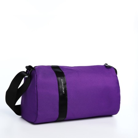 Youth bag with zipper, purple color-2