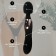 Vibrator bilateral oki-hips, 14 modes, 22 × 4 cm, Soft silicone, black