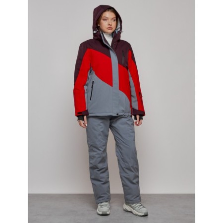 Ski suit female, size 58, red color-6