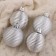 Set of balls plastic D -5 cm, 6 pcs "Midas - Orbit" silver