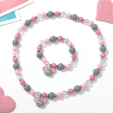 Set of children's “chosen” 2 subjects: pendant, bracelet, mouse, colored