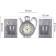 Wall -wall clocks for the kitchen "tea party", silent, kettle 26.5 x 24 cm, gray, aa