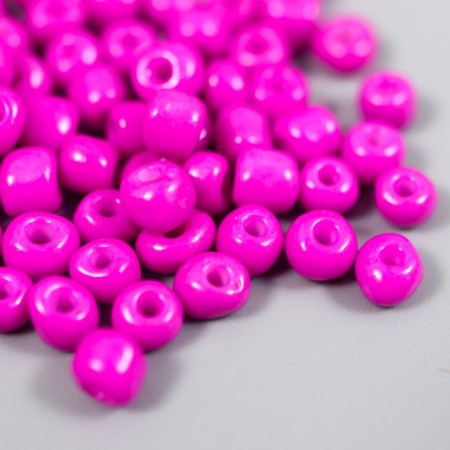 Round beads 6/0 "Fiolet Neon" 20 g-1