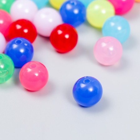 Beads for creativity plastic "Gel balls" set 50 pcs d = 1 cm-1