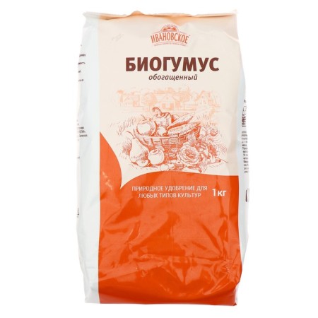 Organic fertilizer biohumus, "Ivanovo", 1 kg