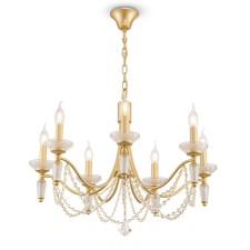 Freya FR2009PL-07G Zoe, 700x700x1620 mm, E14, 7x40W, Gold color