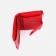 Women's wallet on the button, red color