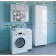 Santa Santa "Jupiter" 900121, above the washing machine, 800x500 mm, right, without brackets 973895