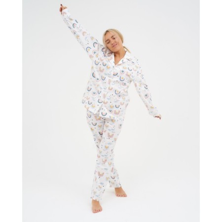 Pajamas (shirt, trousers) female kaftan "Rainbow" p. 40-42-3