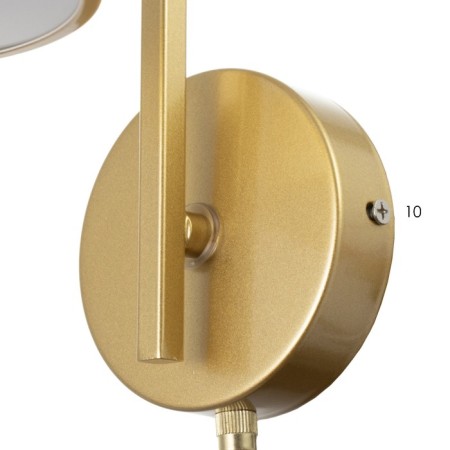 Sconces with switch "Pianty" LED 12W 4000k gold 15x26x16cm-7