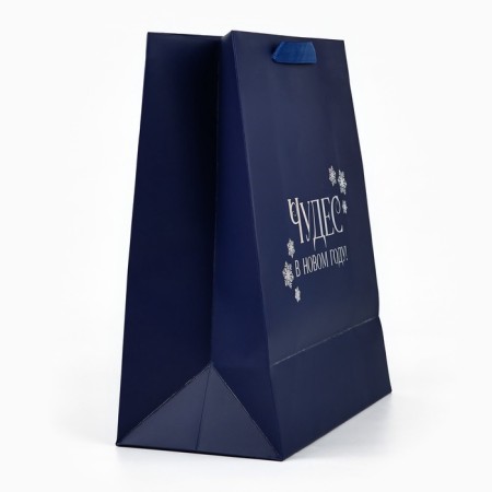 Package Gift New Year's "Miracles in the New Year", holography, ML 23 x 11.5 x 27 cm, New Year-2