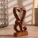 Souvenir tree "Two hearts" Brown 15x11x3 cm