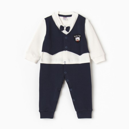 Combineson children, dark blue color, height 74 cm