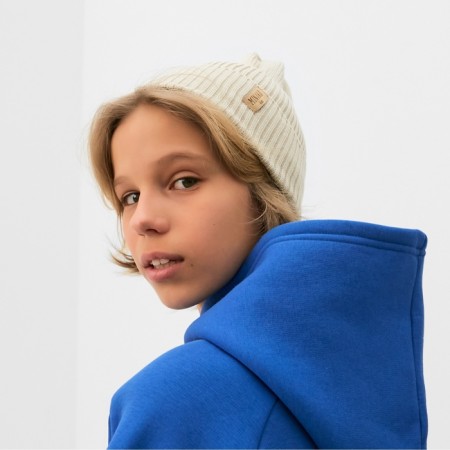 Children's hat minku, rr 48-52, beige color-4