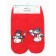 Women's Tensor socks "Friendly Snowmen" NZHMP2201-02-01, Red color, rr 36-40