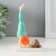 Souvenir Polystone "Pyshechka - Yoga Pose Birch Birch" Orange -Biryuzovaya 9x5x14.5 cm