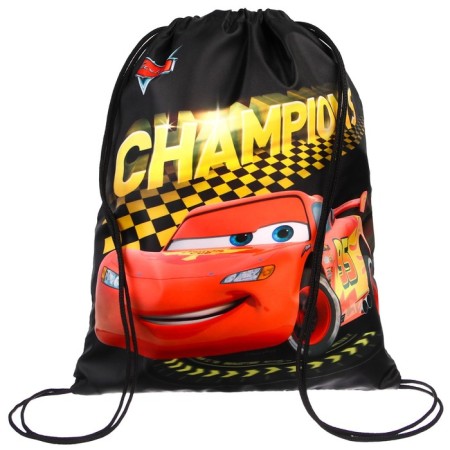 A bag for shoes with a pocket 420*350 mm, cars (soft polyester, density 210d)-3