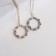 Set 2 objects: earrings, pendant "Bonton", color mix, 43 cm