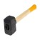 Sledgehammer forged scrap, 3 kg, wooden handle