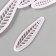 Cutters for polymer clay "leaflets" set 4 pcs 6x1.2 cm 8x1.6 cm 10x2.1 cm 12x2.5 cm