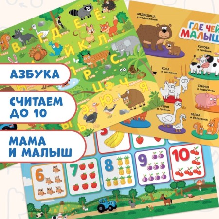 The book "Developing posters", A4, 9 posters, Blue Tractor-2