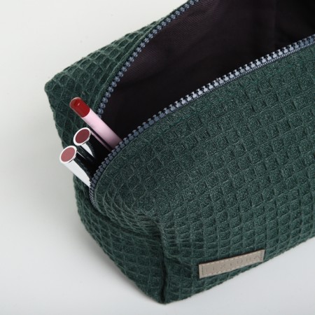 TEXTURA lightning cosmetic bag, green color-7