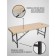 Cosmetological couch with a face hole Massage Strong SV, size 190 × 70 × 68-84 cm, beige color