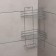 Corner shelf with soap and hanger 2-tier, 25.5 × 42.5 cm, chromium color