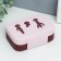 Casket to the leatherette for jewelry "Cacti" Direct pink 5x15x10 cm