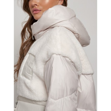Winter jacket, size 44, beige color-16