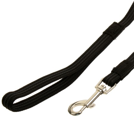 Kaponnoye Zononic leash with latex thread, 7 m x 1.5 cm, black-1