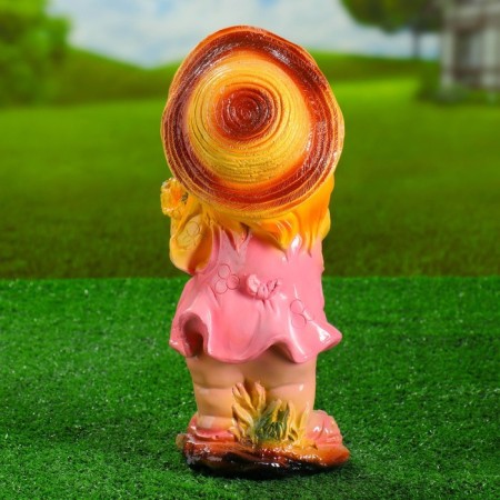 Garden figure "Dwarf with a basket" Small 16x15x39cm-3