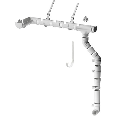 Metal groove bracket 300mm döcke premium chestnut-2