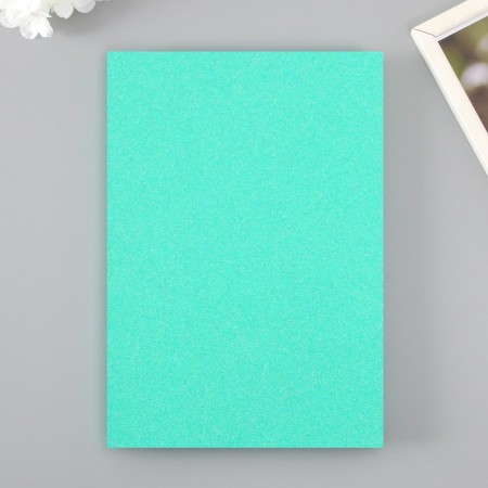 Foamiran glitter 2 mm, 20x30 cm, mint