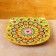 Largan Rishtan ceramics "Flowers", 28 cm, square, yellow mix
