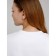 Female sweatshirt with comb, size 44, white color