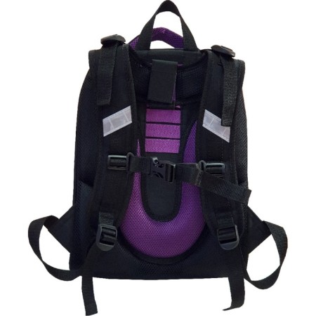School backpack 38 x 30 x 16 cm, ergonomic back, Stavia "Tilda", blue/lilac/gray-2