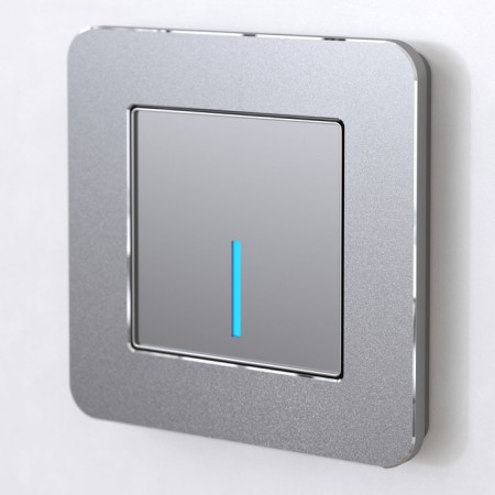 Frame W0012606, 1 Platinum socket, aluminum-1