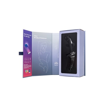 Satiffyer Double Crystal bilateral phallimitator, 19.5 cm, glass, transparent-7