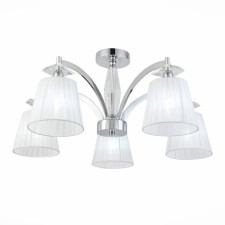 Ceiling lamp ST LUCE. SL1756.102.05. Bello. 5x40 watts, E14, 70x70x34 cm, chromium color