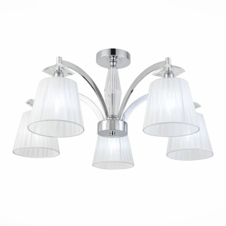 Ceiling lamp ST LUCE. SL1756.102.05. Bello. 5x40 watts, E14, 70x70x34 cm, chromium color