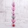 Set of balls plastic D-8 cm, 6 pcs "Laguna" pink