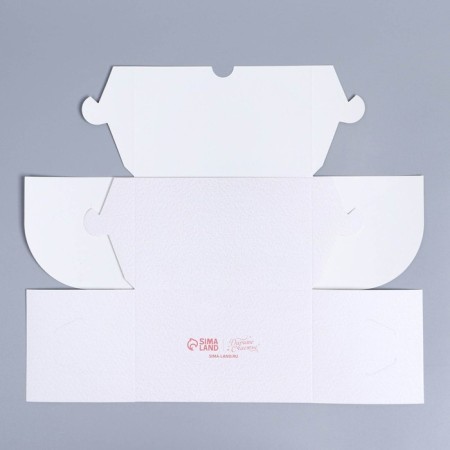 Capcake box, confectionery packaging with a window, 2 cells, "roses", 16 x 10 x 10 cm-6