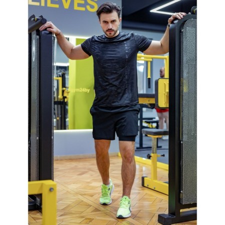 Sports T -shirt male ise, size 52, black color-3