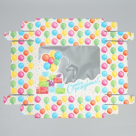 Gift box, packaging, "Happy Birthday", 32 x 24 x 9 cm-6