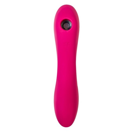 Vacuum-wave contactless stimulator of the Satiffyer Curvy Trinity 3 clitoris, silicone, red color-8