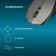 Mouse call 488MW Black/Gray optical (1600DPI) Wireless USB for a laptop (4but)