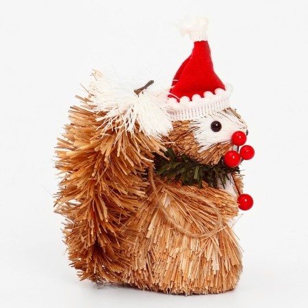 Decorative suspension "Squirrel in the New Year's cap" 12 × 7 × 15 cm-4